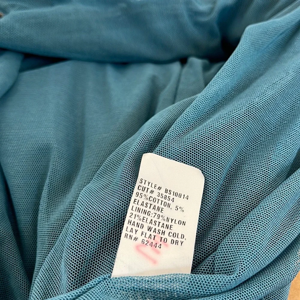 Artelier Nicole Miller  Sleeveless Sheath Dress Blue Size M Serial #006082 - Picture 10 of 16